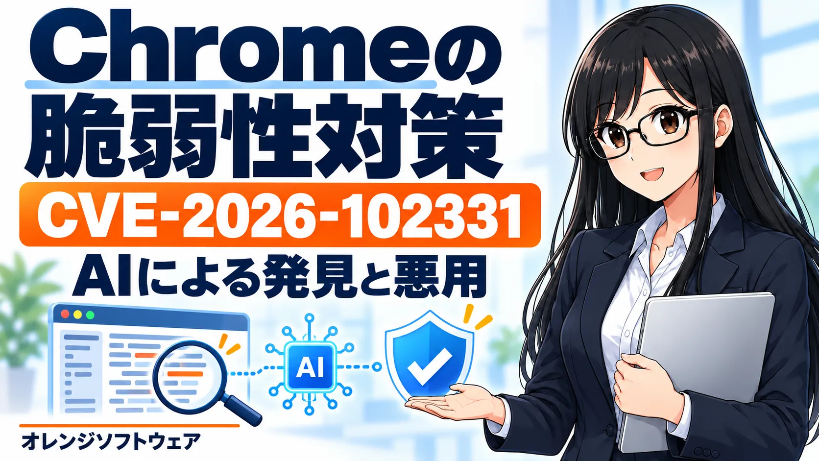 CVE-2026-102331とは？Chromeの脆弱性対策とAIによるの画像
