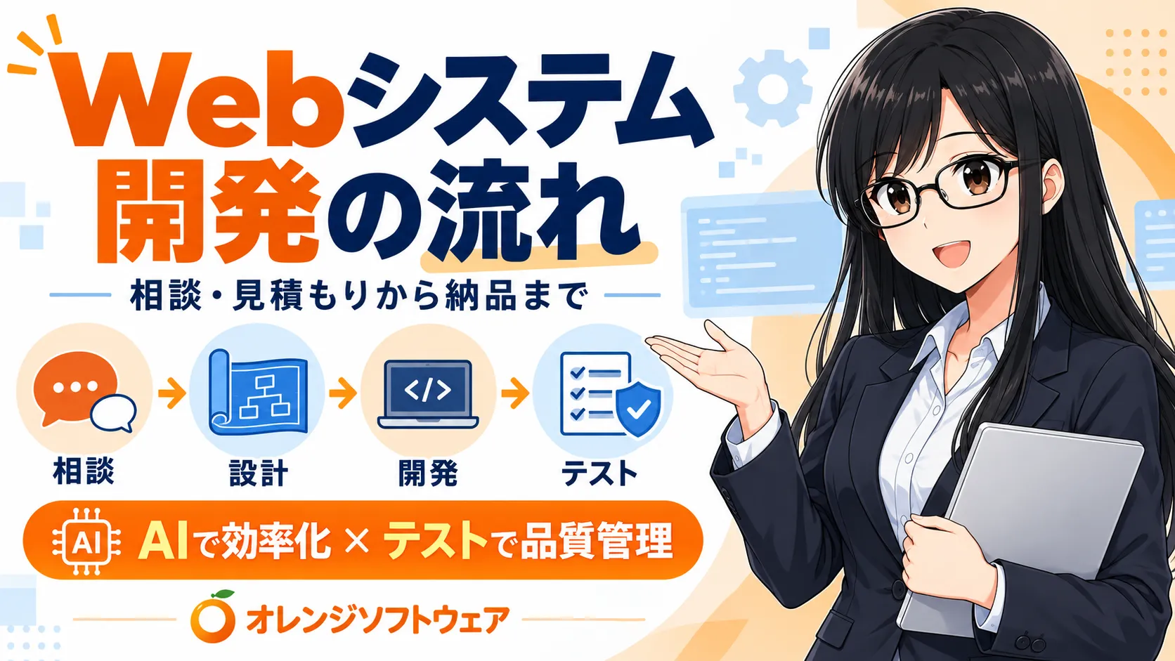 Webシステム開発の流れとは？見積もりから納品まで、Aの画像