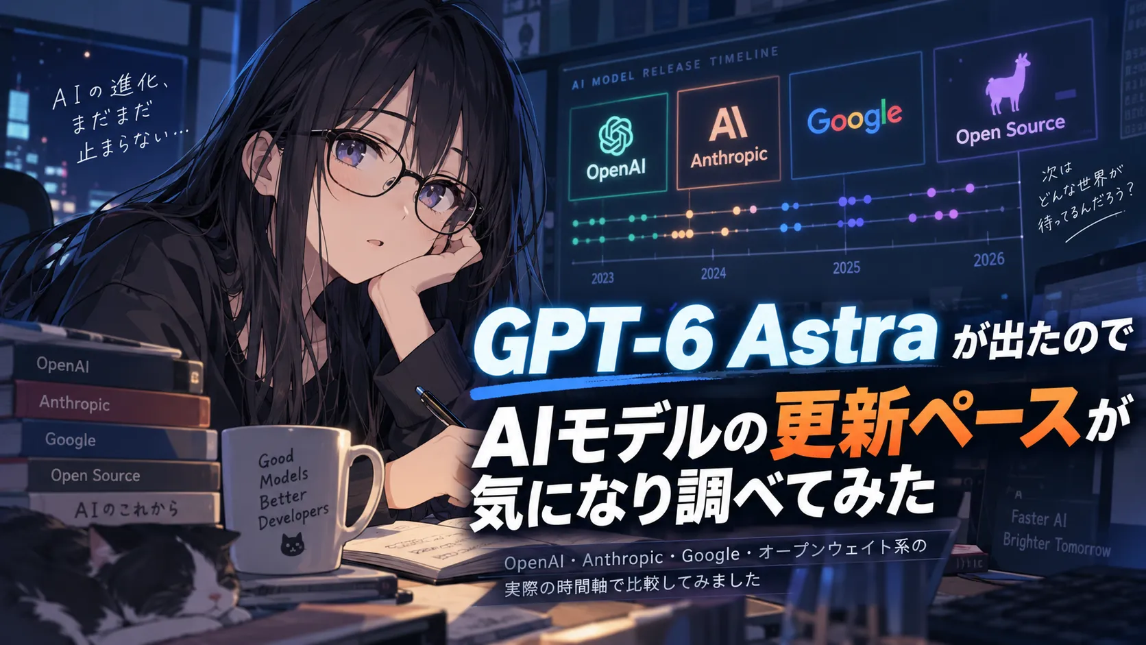GPT-6 Astra が出たのでAIモデルの更新ペースが気になの画像